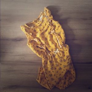 Mustard pant romper